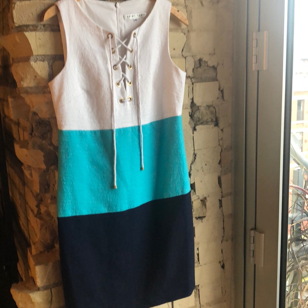 Trina Turk nautical style lined dress